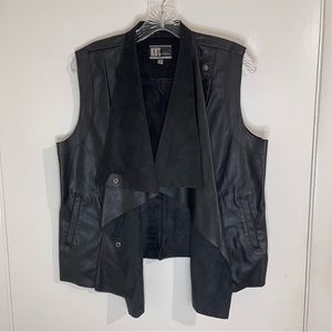 Kut from the Kloth faux leather vest size Large